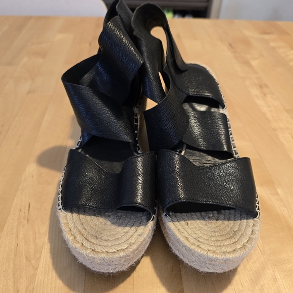 Eileen Fisher Willow Wedge Espadrille Size 9 - Picture 4 of 9